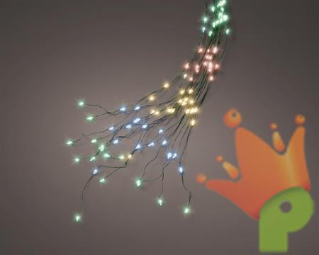 RAMO DI LUCI 210 CM 672 MICRO LED MULTICOLOR