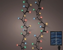 LUCI DI NATALE CON PANNELLO SOLARE 500 LED MULTICOLOR