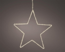 STELLA LUMINOSA 38 CM 130 LED BIANCO CALDO LUCE FISSA ESTERNO