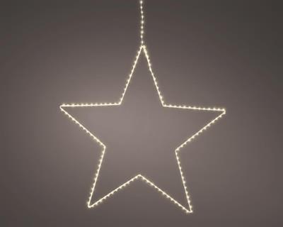 STELLA LUMINOSA 38 CM 130 LED BIANCO CALDO LUCE FISSA ESTERNO