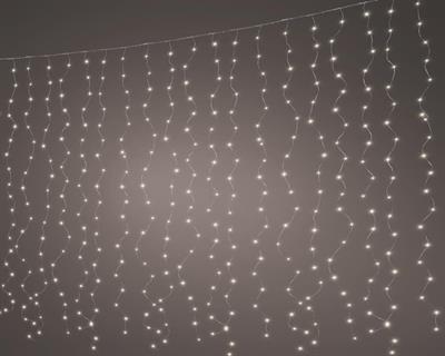 TENDA LUMINOSA 400 MICRO LED BIANCO CALDO LUCE FISSA H.200X190CM