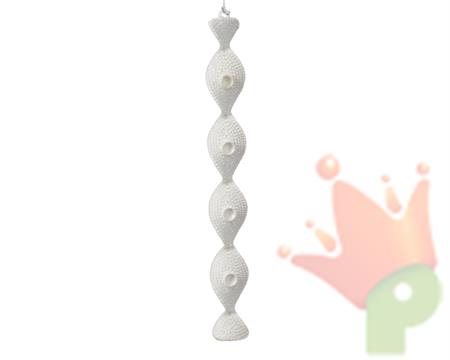 PENDENTE IN PLASTICA BIANCO H.23X2,8X2,3 CM