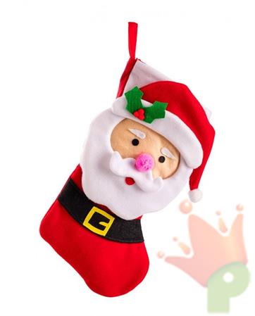 CALZA BABBO NATALE IN FELTRO 45 CM