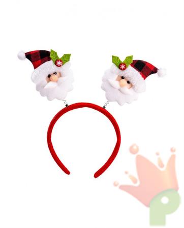 CERCHIETTO NATALIZIO CON BABBO NATALE