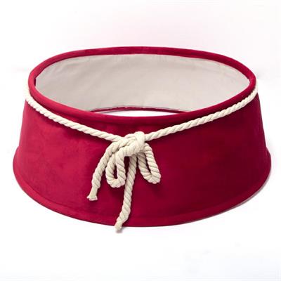 COPRIBASE ALBERO IN VELLUTO ROSSO 65X53X23 CM