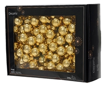 PALLINE DI NATALE A GRAPPOLO ORO LUCIDO 2,5 CM 12 PZ