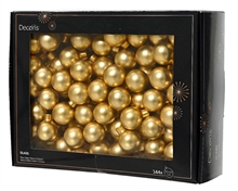 PALLINE DI NATALE A GRAPPOLO ORO OPACO 2,5 CM 12 PZ