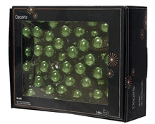 PALLINE DI NATALE A GRAPPOLO VERDE LUCIDO 2,5 CM 12 PZ