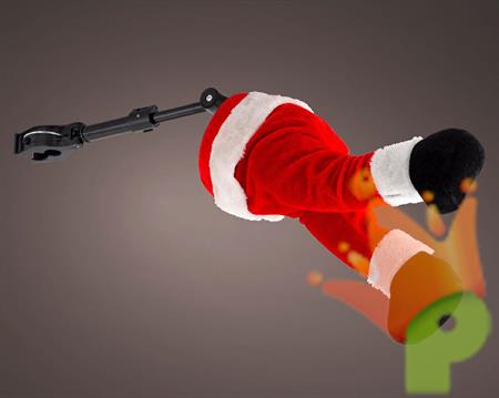 GAMBE BABBO NATALE IN MOVIMENTO PER ALBERO H.34X10X15CM