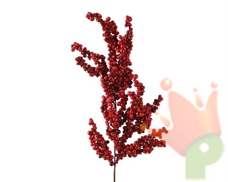 RAMO CON BACCHE ROSSE H.68 CM