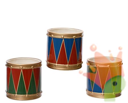 VASO TAMBURO NATALIZIO H.12,5X12,7 CM ASSORTITO