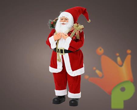 BABBO NATALE CON VESTITO CLASSICO H.90 CM