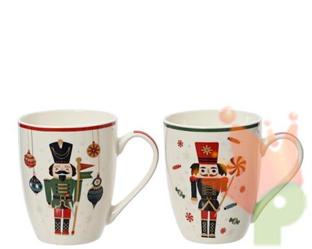 TAZZA MUG NATALIZIA SCHIACCIANOCI H.10,5 CM 1 PZ ASSORTITO