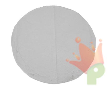 TAPPETO ROTONDO IN PELLICCIA BIANCA 90 CM