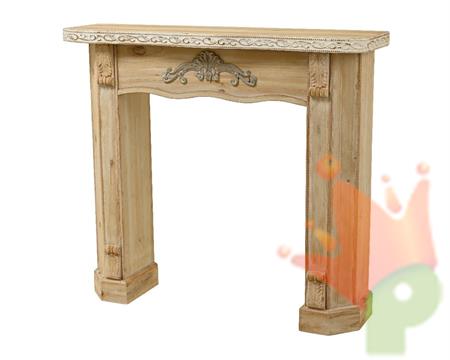 CORNICE CAMINO IN LEGNO DI ABETE H.100X111X29,5 CM