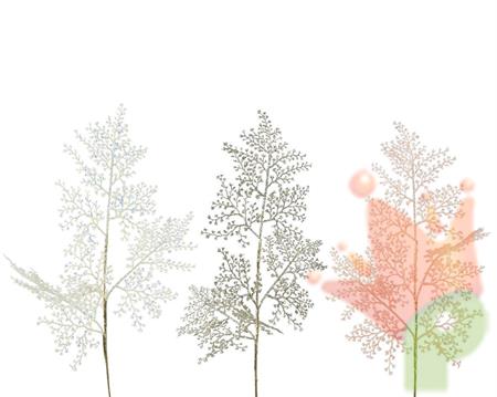 RAMO FELCE 3 COLORI ASSORTITI 69 CM