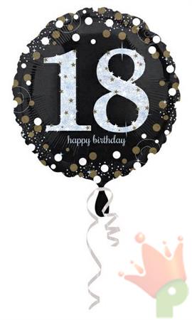 PALLONCINO MYLAR 18INCH HAPPY BIRTHDAY 18