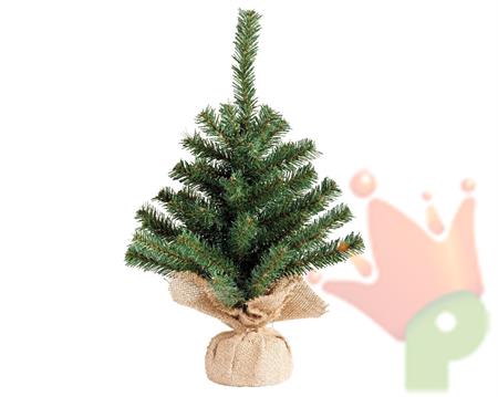MINI ALBERO IMPERIAL VERDE CON BASE IN JUTA H.45CM