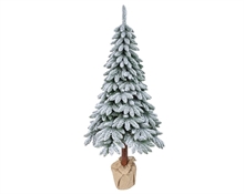 ALBERO DI NATALE INNEVATO 210 CM SNOWY TORA PINE BASE IN JUTA