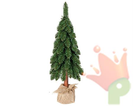 MINI ALBERO DI NATALE TORA PINE H.65CM CON BASE IN JUTA