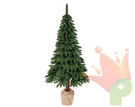 ALBERO DI NATALE 210 CM TORA PINE CON BASE IN JUTA