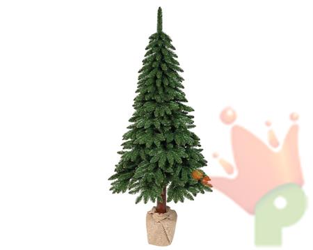 ALBERO DI NATALE 240 CM TORA PINE CON BASE IN JUTA