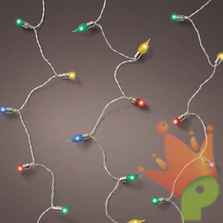 LUCI DI NATALE VINTAGE 20 LED MULTICOLOR