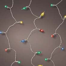 LUCI DI NATALE VINTAGE 20 LED MULTICOLOR