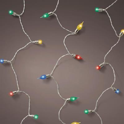 LUCI DI NATALE VINTAGE 20 LED MULTICOLOR