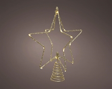 PUNTALE STELLA ORO IN METALLO CON MICROLED