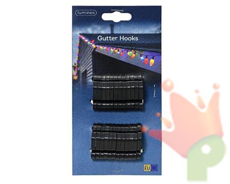 GANCI IN PLASTICA BIANCA DA ESTERNO 3,5X1,8X0,4 CM