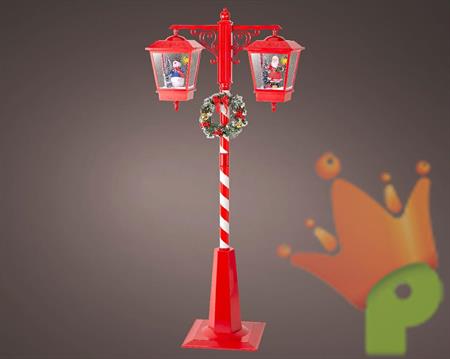 LANTERNE LED CON BASE BABBO NATALE PUPAZZO DI NEVE MOVIMENTO E M