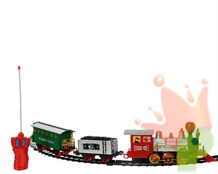 TRENO IN PLASTICA CON LED E RADIOCOMANDO H.33X41,5X7,5CM