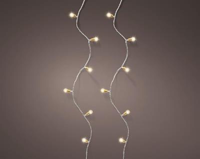 CATENA DI LUCI VINTAGE 180 LED BIANCO CALDO 18 MT 8 GIOCHI DI LU