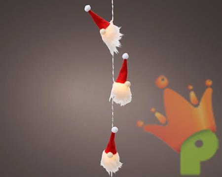 LUCI DI NATALE A BABBO 10 LED BIANCO CALDO