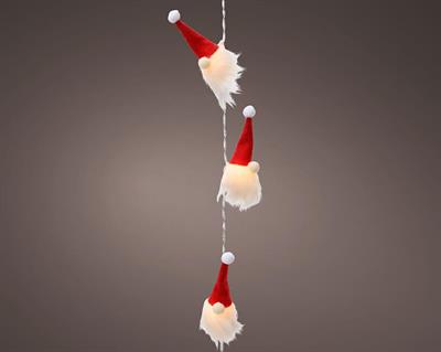 LUCI DI NATALE A BABBO 10 LED BIANCO CALDO