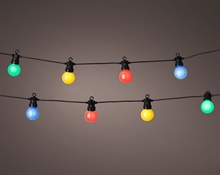 CATENA LUMINOSA 20 LAMPADE LED MULTICOLOR 950 CM 8 GIOCHI DI LUC