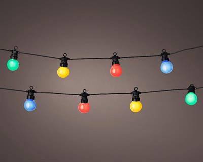 CATENA LUMINOSA 20 LAMPADE LED MULTICOLOR 950 CM 8 GIOCHI DI LUC