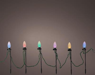 LUCI DI NATALE A CANDELA 20 LED MULTICOLOR