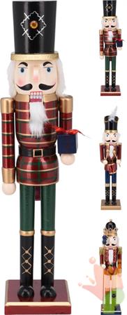 SOLDATINO SCHIACCIANOCI LEGNO 50CM 3ASS
