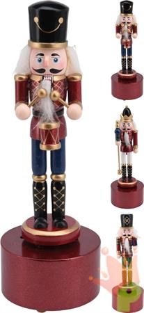 SOLDATINO SCHIACCIANOCI CON CARILLON  22CM 3ASS