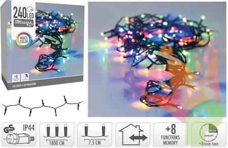 LUCI DI NATALE 240 LED MULTICOLOR