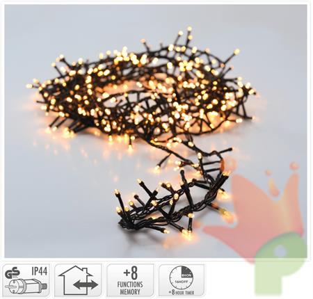 LUCI DI NATALE CLUSTER  400 LED EXTRA CALDO