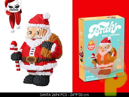 COSTRUZIONE BABBO NATALE XXL 2694 PZ
