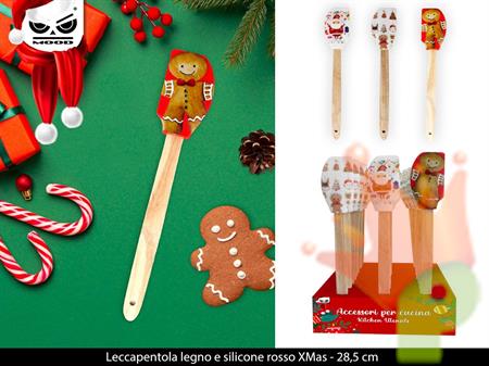 LECCAPENTOLA NATALIZIO IN LEGNO E SILICONE