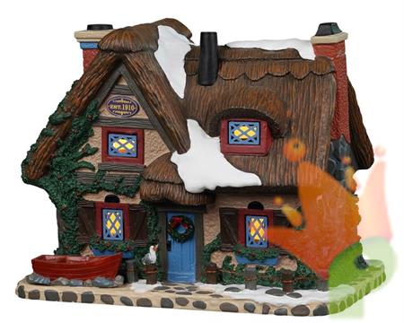 COTTAGE INGLESE INNEVATO CON LUCI LED 16x20,1x12,7 CM