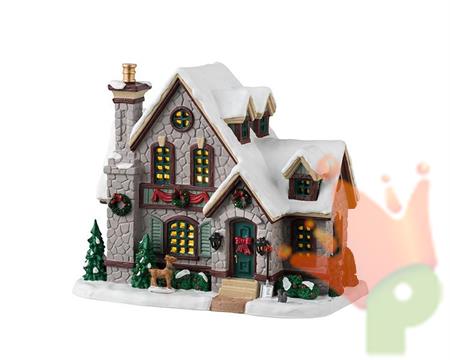 CASA INNEVATA CON LUCI LED 16X18,5X11,8 CM