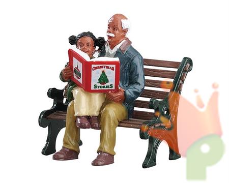 PERSONAGGI SU PANCHINA CHRISTMAS STORIES 5,2x4,5x4,3 CM