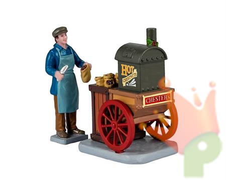 FIGURA PER VILLAGGIO NATALIZIO CALDARROSTE DI CHESTER'S H.7,5 CM