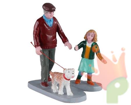 FIGURE PER VILLAGGIO NATALIZIO PASSEGGIATA POMERIDIANA H.7 CM